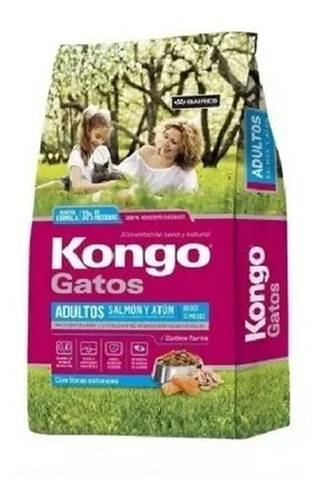 Alimento Kongo Gato Natural Adulto Salmon Y Atun 15 Kg