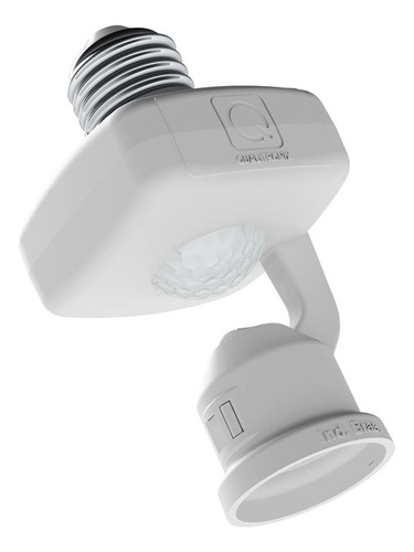 Soquete Com Sensor Presenca Qualitronix Teto E-27 Qa17m Branco