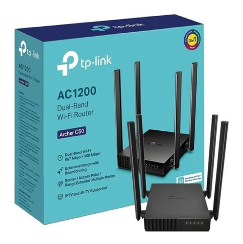 Router Inalambrico Tp Link Ac1200 Archer C50 5ghz Dual Band
