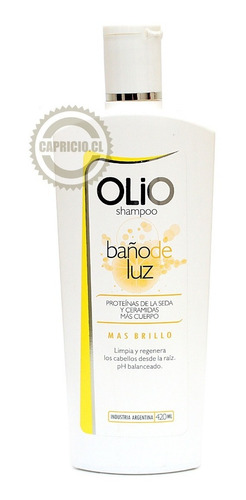Shampoo Sin Sal Baño De Luz Olio 420 Grs