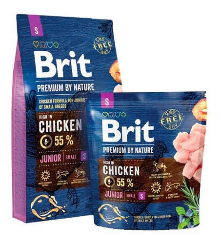 Alimento Europeo Brit Premium Junior S (razas Pequeñas) 1k