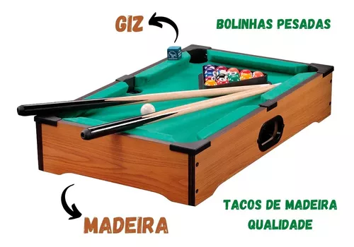 Mini Bilhar Mesa De Sinuca Snooker Jogo Brinquedo