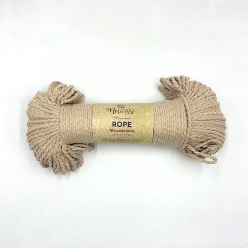 Lana Algodón Macramé Rope Retwisst 330 Grs