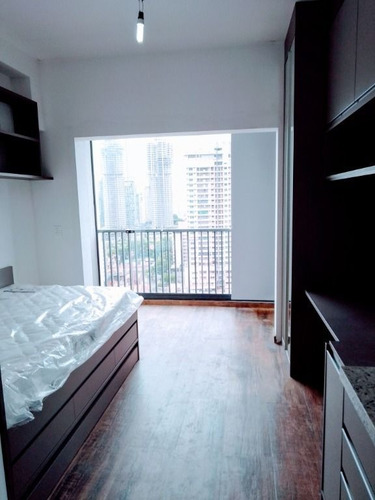 Imagem 2 de 28 de #studio Semi-mobiliado Com 1 Vaga De Garagem No Brooklin - St0145