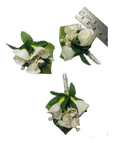 Boutonniers Para Novios Y Padrinos , Flores Artificiales