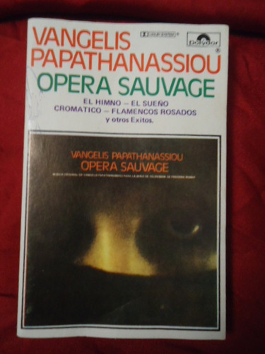 Cassette Vangelis Opera Sauvage