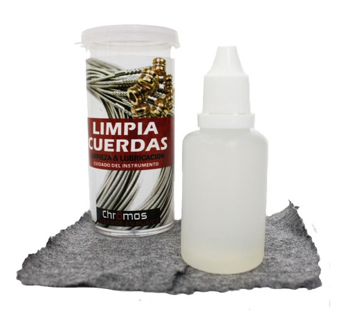 Limpia Cuerdas Guitarra Bajo Chromos Limpieza Y Lubricacion