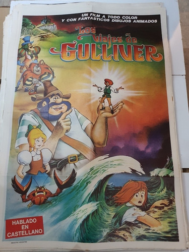 Afiche  Cine Original 1549-los Viajes De Gulliver- Infantil