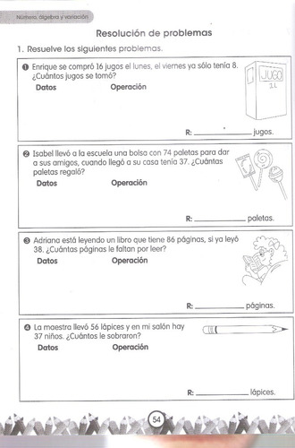 Imagen 7 de 7 de Ejercicios Y Problemas Matematicos Libro 2o Primaria Segundo
