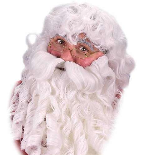 Peluca Y Barba De Papá Noel Accesorio De Disfraz Para