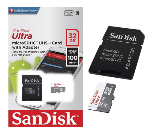 Memoria Micro Sd Sandisk 32 Gb Ultra