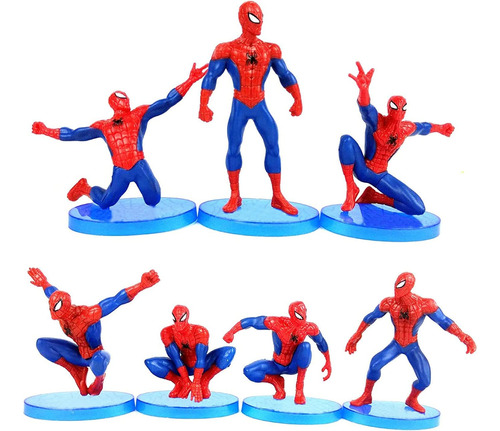 Gwtat Figuras De Superheroe De Arana, 7 Piezas, Figuras De A