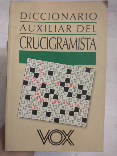 Diccionario Auxiliar Del Crucigramista Diccionario