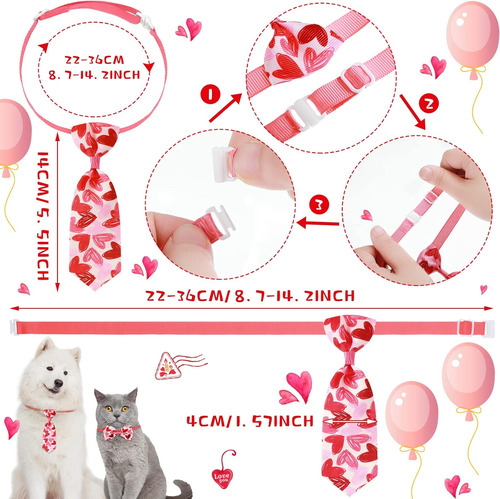 Juego De 32 Corbatines Para Perro Para El Día De San Valentí