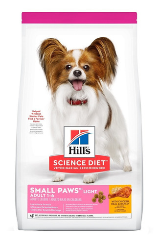 Alimento Perro Adulto Hills Small Paws Light 2 Kgs + Regalo