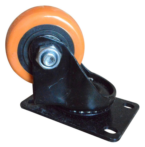Rodachines 2 1/2'' Plano Naranja Pesa Giratorio 65mm