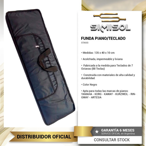 Imagen 2 de 7 de Funda Acolchada Para Piano Digital Electrico 88 Teclas Envio