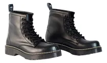 Comprar Borcegos Vegano De Cuero Mujer Con Plataforma Urbano Negros