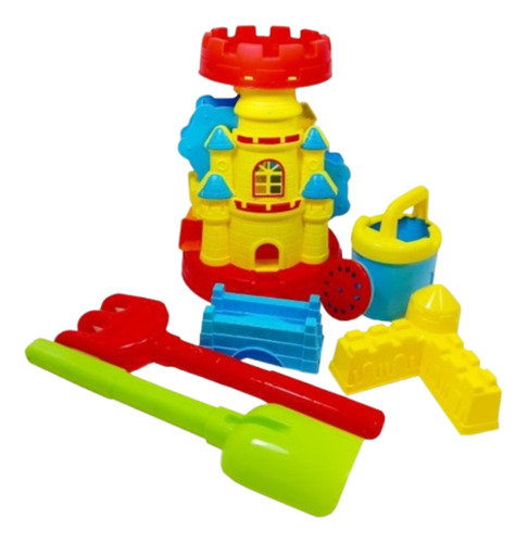 Set De Juguetes Para Playa Niños Verano Cubeta Pala Moldes