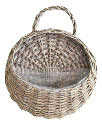 - Cesta Colgante Tejida Hecha A Mano, Soporte De Flores, S