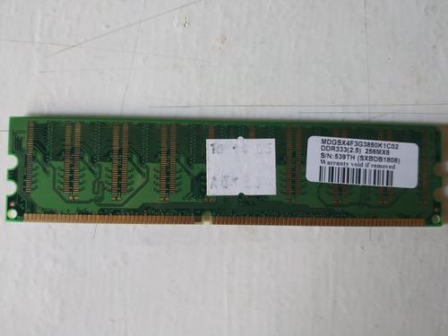Memoria Ram Ddr 256mb 333mhz La Plata Dimm