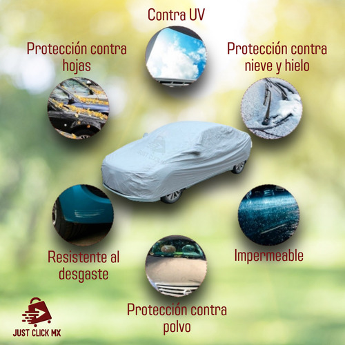 Cubierta Funda Protector Impermeable Para Coche Y Camioneta Color Gris