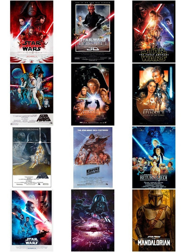Posters Mayoreo Star Wars 9 Episode 9 Pzs Bolsa Indiv Reused