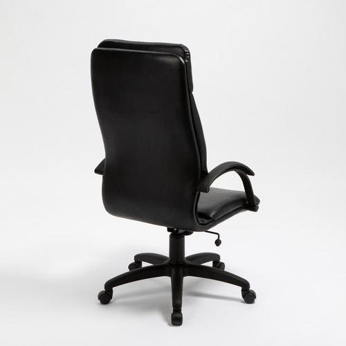 Imagen 3 de 10 de Sillón De Oficina Electra Alto Total Black Diseño Rossi