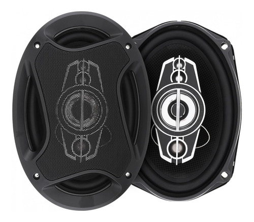 Kit 2 Parlantes Auto 6x9 Ovalados 1200w Coaxial 5 Vías Hifi