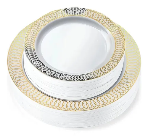Platos de plastico elegantes best sale