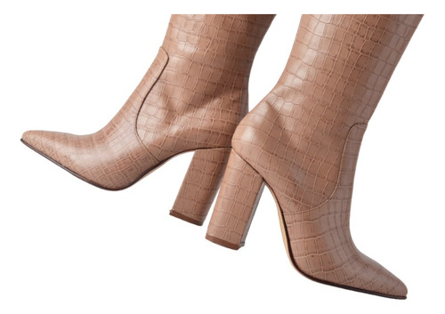 Imagen 8 de 9 de Botas Caña Alta Taco Alto Mujer De Cuero Cassidy- Ferraro