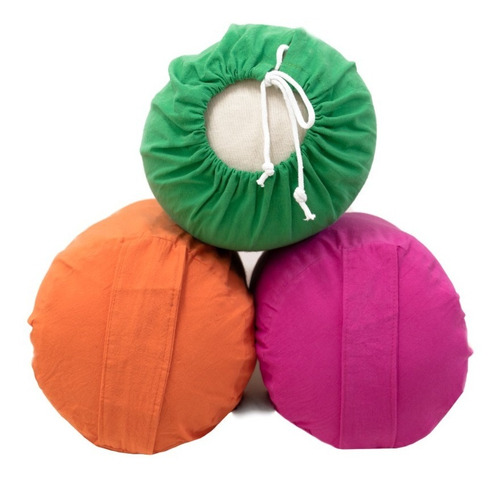 Combo: 3 Bolster Yoga. Funda Interior Con Cierre Para Regular Altura Y Contundencia. Peso C/u 8.6 Kg. Medida: 25 X 80 Cm