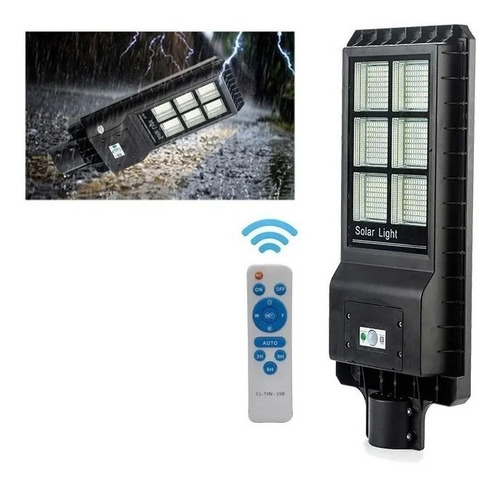 Foco Led Solar 180w + Sensor+ Soporte + Control Remoto