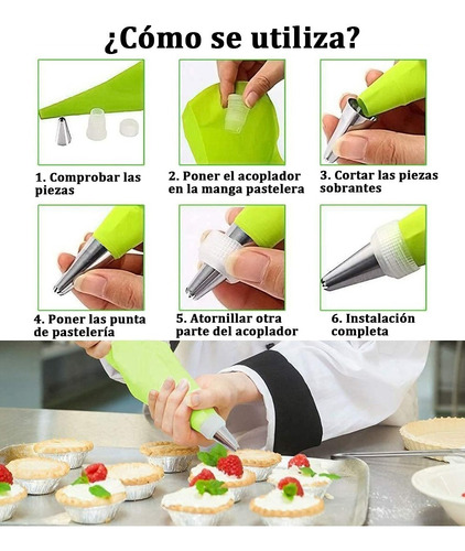 Imagen 7 de 10 de 72 Pz Ultracombo Con Duyas, Coples,manga Pastelera Silicon