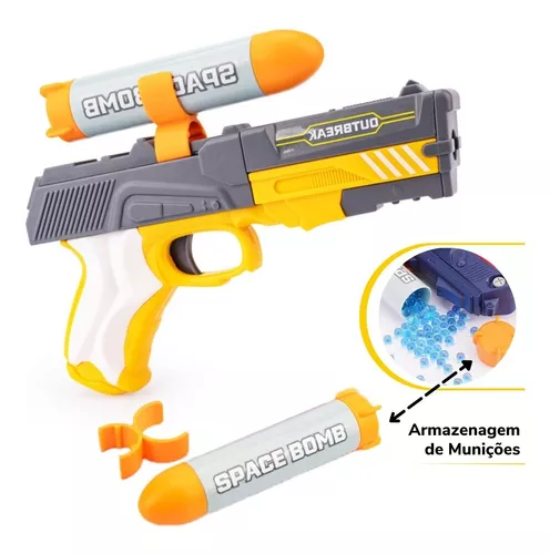 Arma Brinquedo Revolver Lança Dardos Nerf Grande Promoção