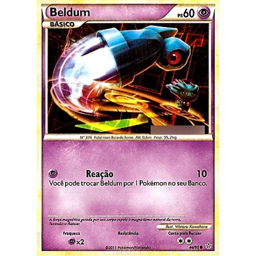 Beldum - Pokémon Psíquico Comum - 44/95 - Pokemon Card Game
