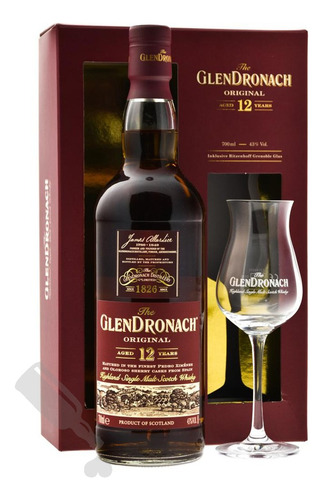 Whisky Glendronach 12 Con Copa Exclusiva Bostonmartin