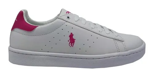 Tenis Polo Club Mujer Deportivo 313 Blanco Rosa Dama /v