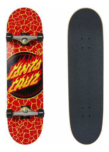 Santa Cruz Skateboards Full Flame Dot Rojo 8.25 X 31.5 