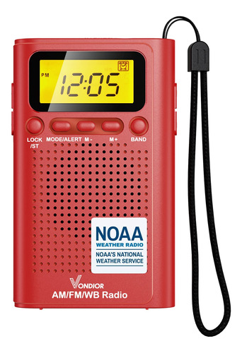Vondior Radio Meteorologica Portatil Noaa, Radio Noaa/am/fm