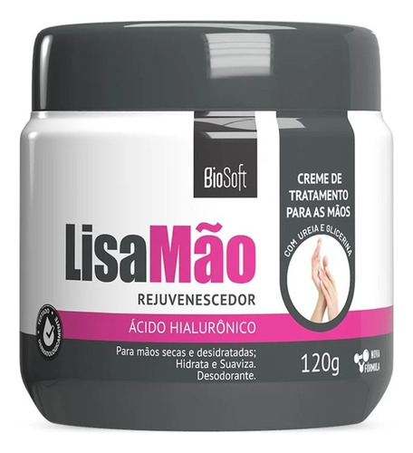 Kit Lisa Pé E Mão Super Hidratante E Rejuvenecedor - Biosoft Fragrância Lisa Mão Cinza E Lisa Pé Laranja