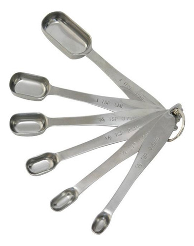 Colheres Medidoras Inox Com 6 Peças Mimo Asa23170