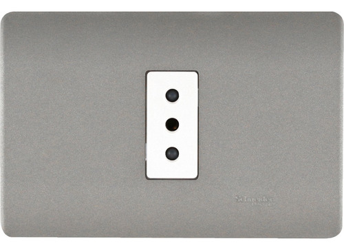 Enchufe Simple 2p+t 10a 250v Niquel/beige Emb Genesis
