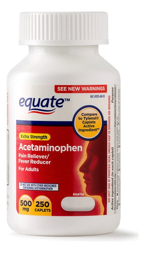 Equate Acetaminofen 250 Tab - Unidad a $154