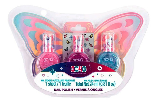 Esmalte De Uñas Trio Mariposa- Maquillaje Make It Real - Vaj