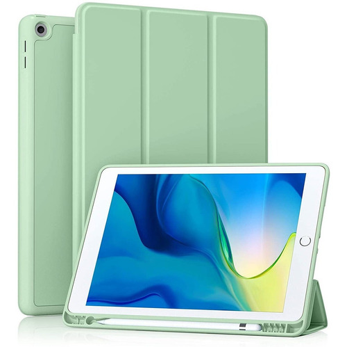 Funda Para iPad 8va/7ma Generacion C/porta Lapiz Verde Menta