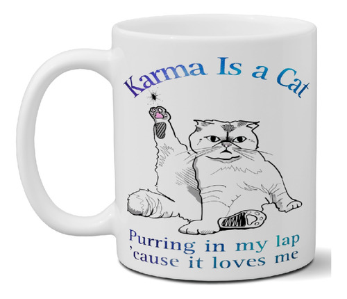 Taza De Cerámica Karma Is S Cat Taylor Swift Importada