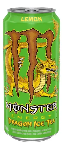 Energético Lemon Monster Dragon Ice Tea Lata 473ml | MercadoLivre