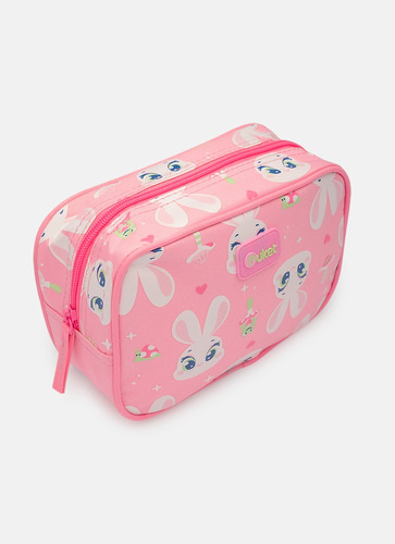 Necessaire Media Coelha Romantica Puket Cor Rosa