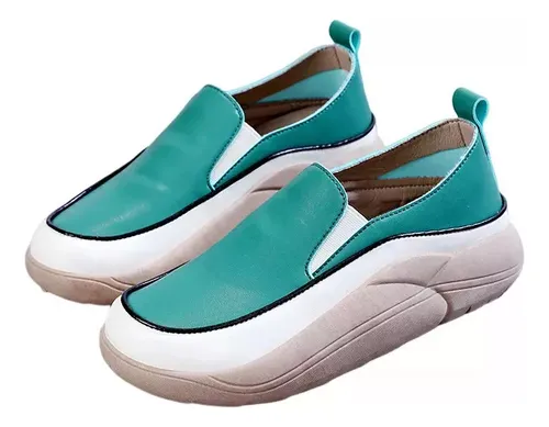 Zapatos Ortopédicos Cómodos De Cuero Suave Para Mujer